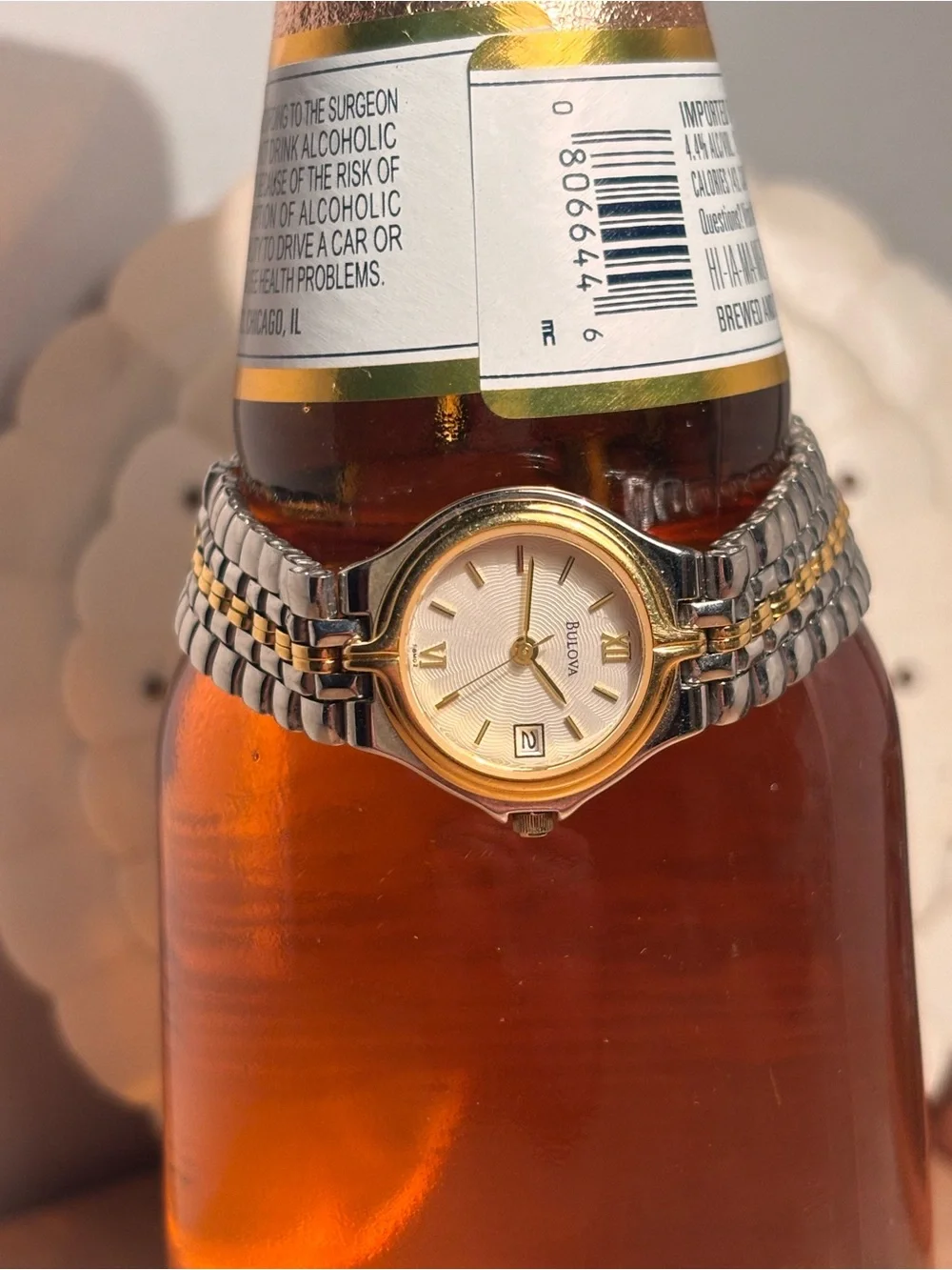 Bulova Two-Tone Gold and Silver Ladies' Dress Watch